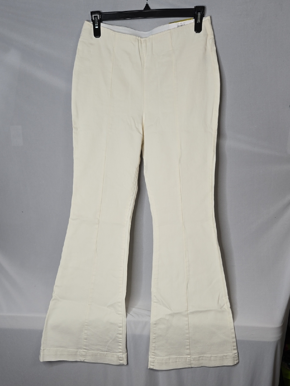 INC International  Concepts Bright White Regular High Rise Flare Pants 14 NWI